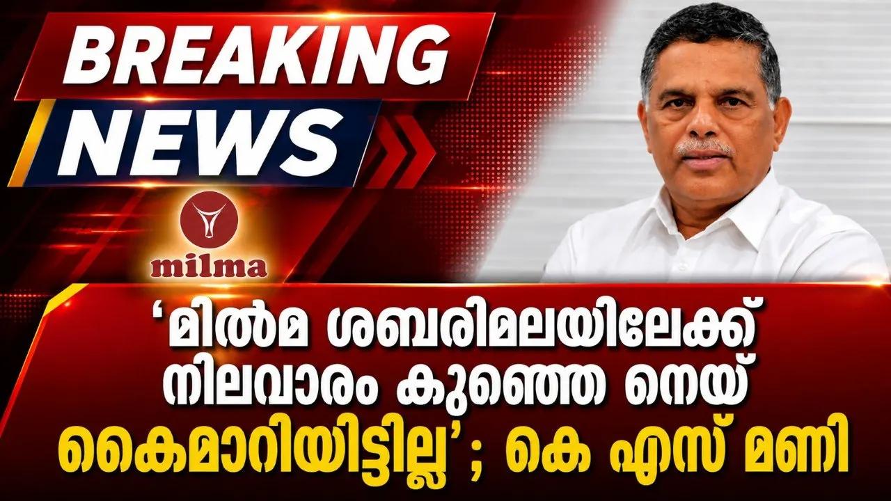 ‘മിൽമ ശബരിമലയിലേക്ക് നിലവാരം കുറഞ്ഞ നെയ് കൈമാറിയിട്ടില്ല’; കെ എസ് മണി